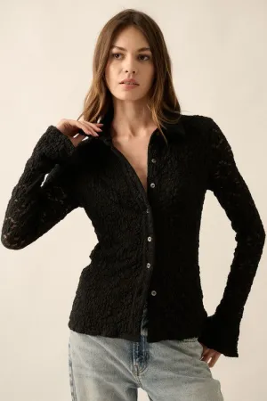 Lily Lace Button Up Shirt