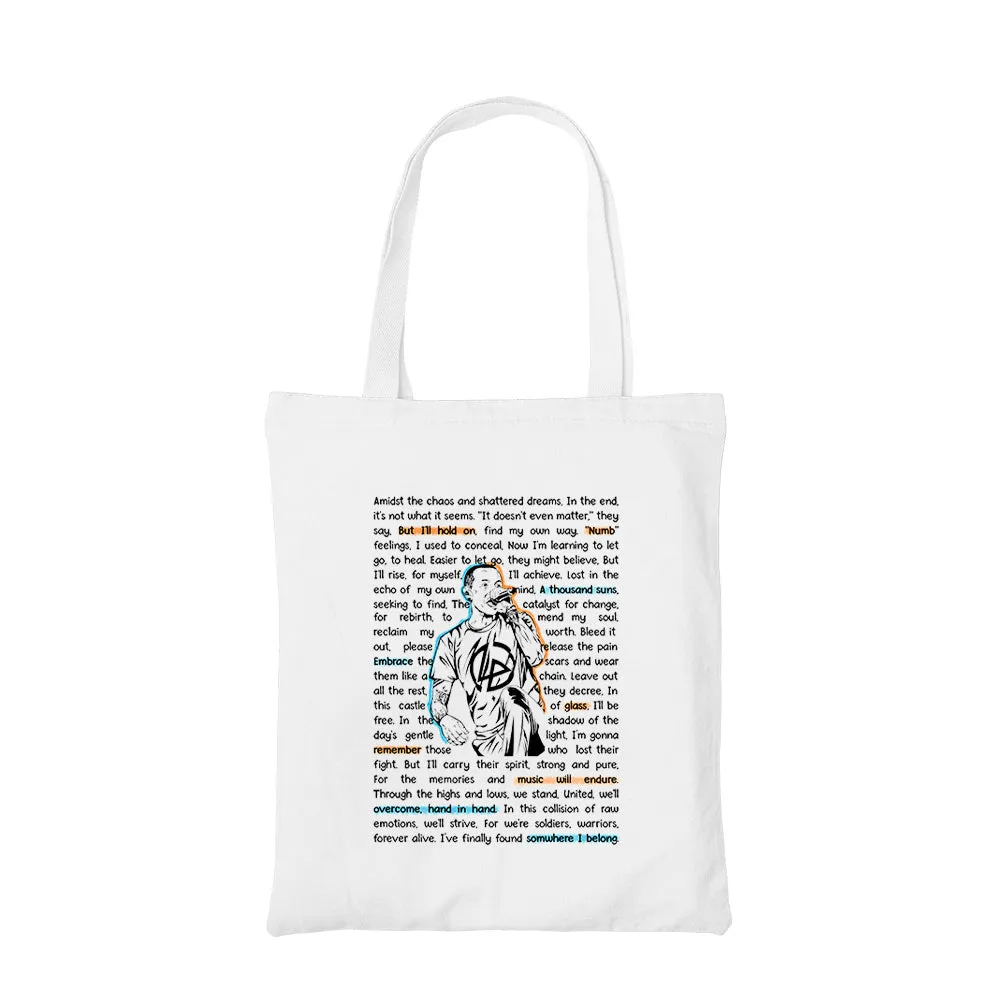 Linkin Park Tote Bag - Song Story