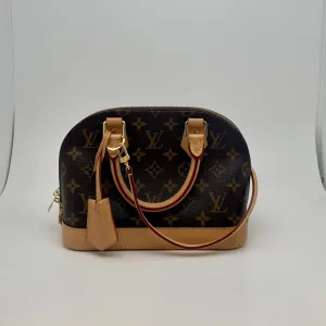 Louis Vuitton Monogram Alma BB Compact 2-Way Handbag - Stylish Designer Tote with Versatile Carry Options