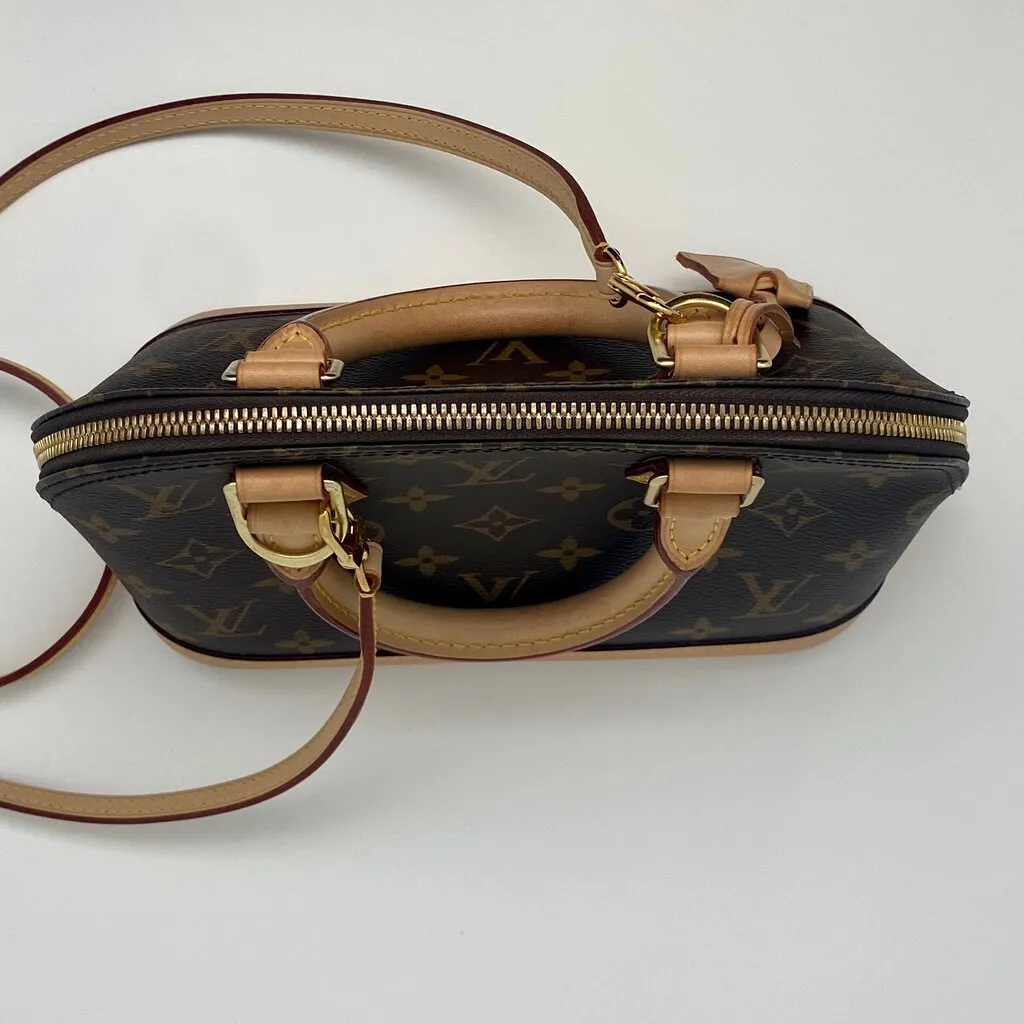 Louis Vuitton Monogram Alma BB Compact 2-Way Handbag - Stylish Designer Tote with Versatile Carry Options