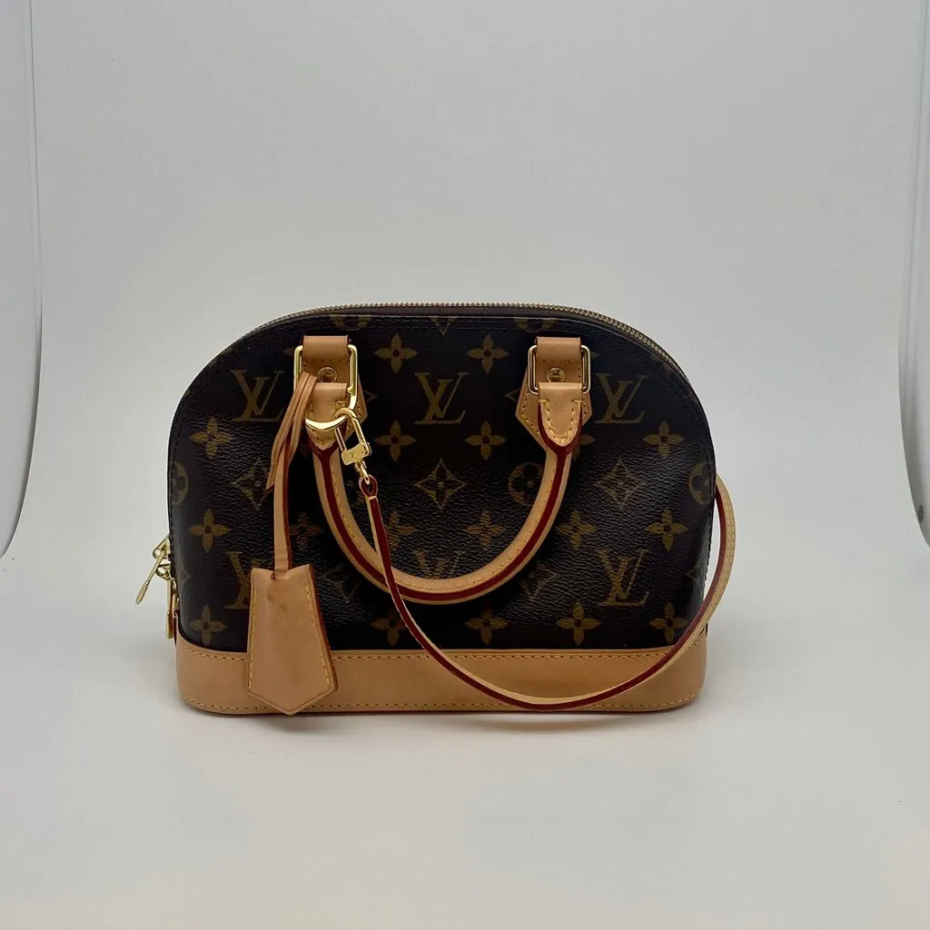 Louis Vuitton Monogram Alma BB Compact 2-Way Handbag - Stylish Designer Tote with Versatile Carry Options