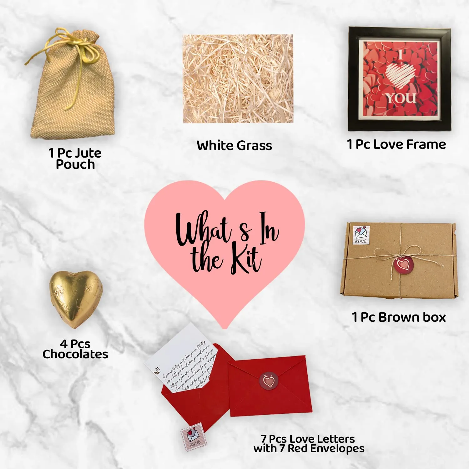 Love Frame Hamper - Valentine Day Gift for Girls Boys Girlfriend Boyfriend Husband Wife