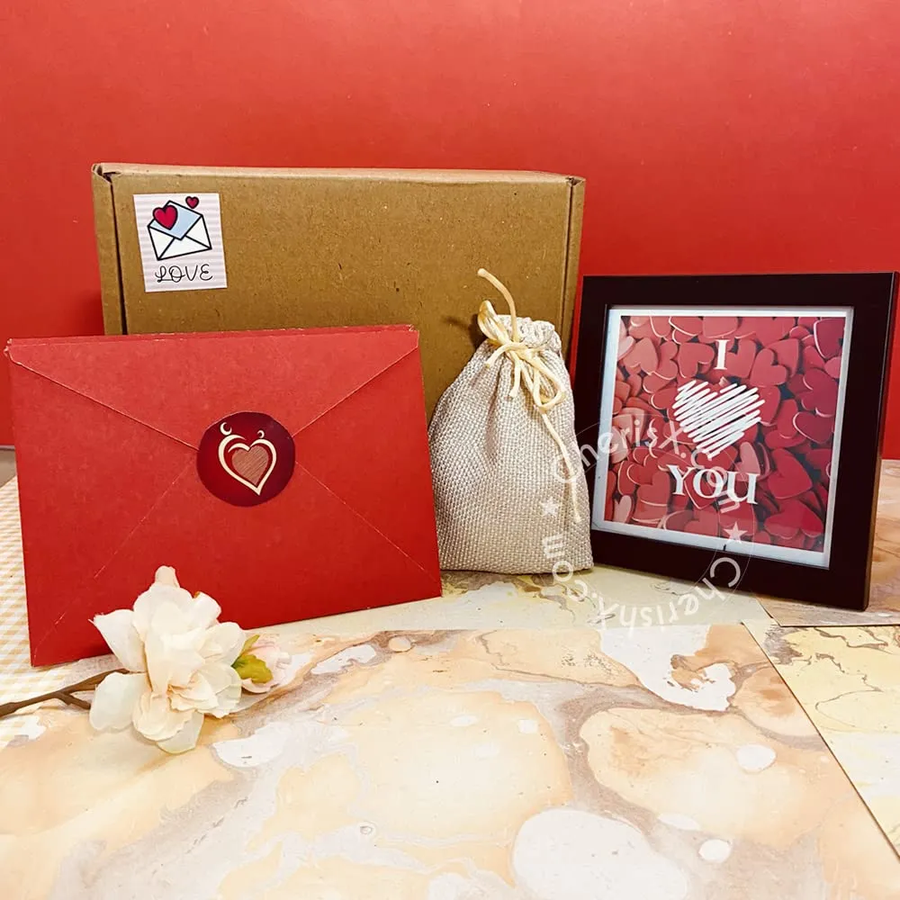 Love Frame Hamper - Valentine Day Gift for Girls Boys Girlfriend Boyfriend Husband Wife