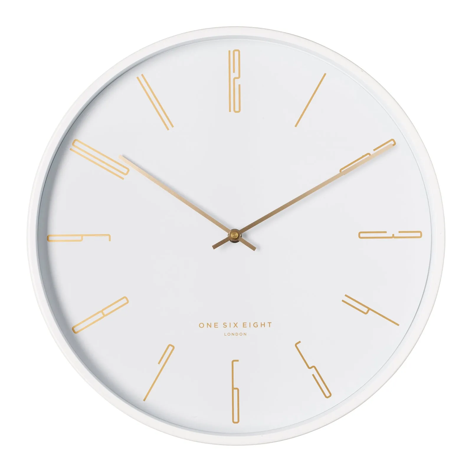 Maya Silent Wall Clock | White