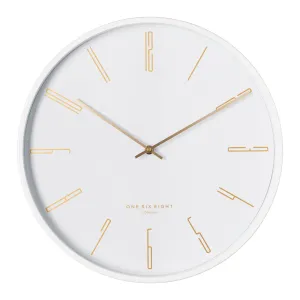 Maya Silent Wall Clock | White