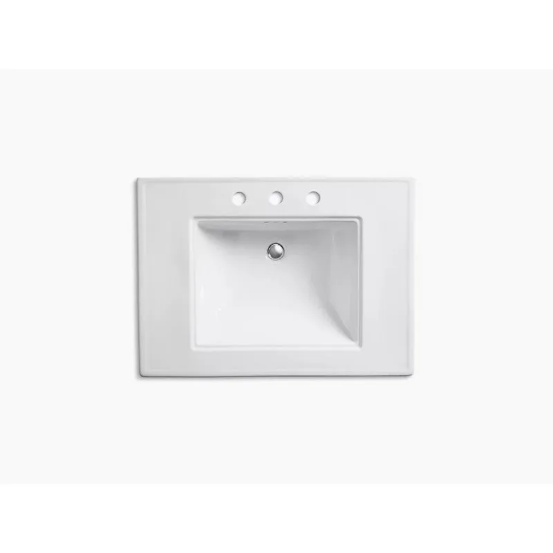 Memoirs Stately 22.19" x 30.69" x 34.75" Fireclay Pedestal Bathroom Sink in White
