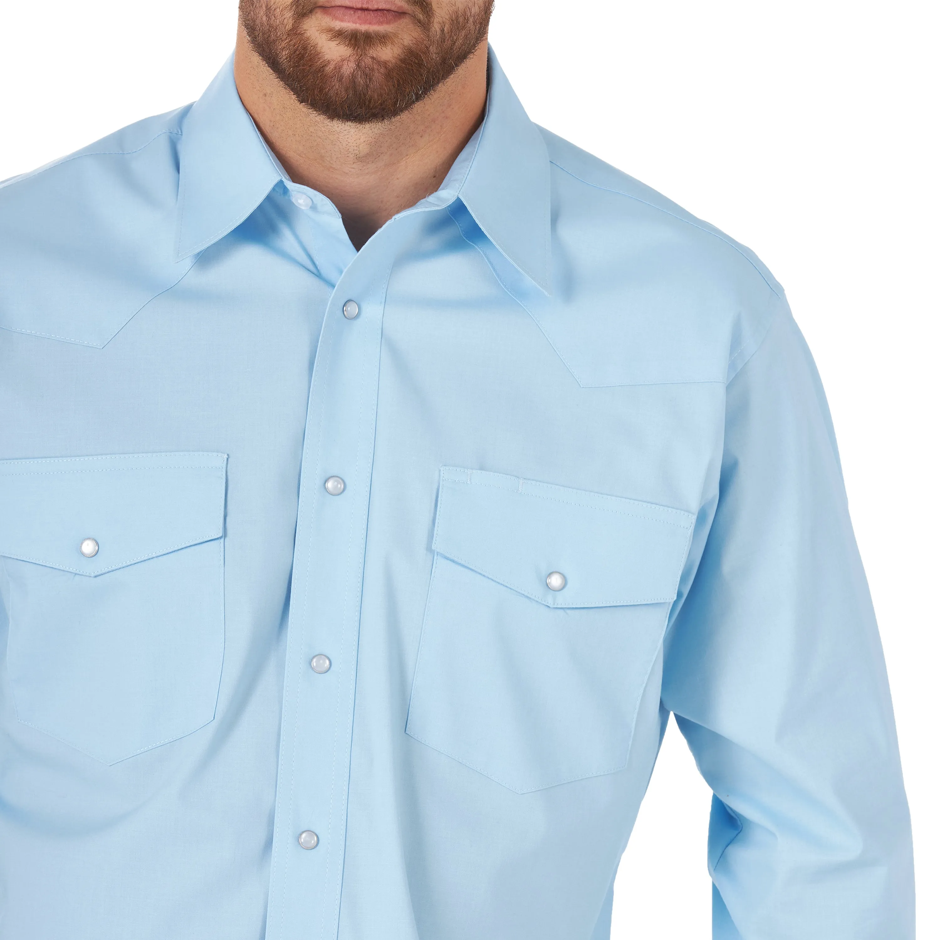 Men's Wrinkle Resist LS-Airy Blue