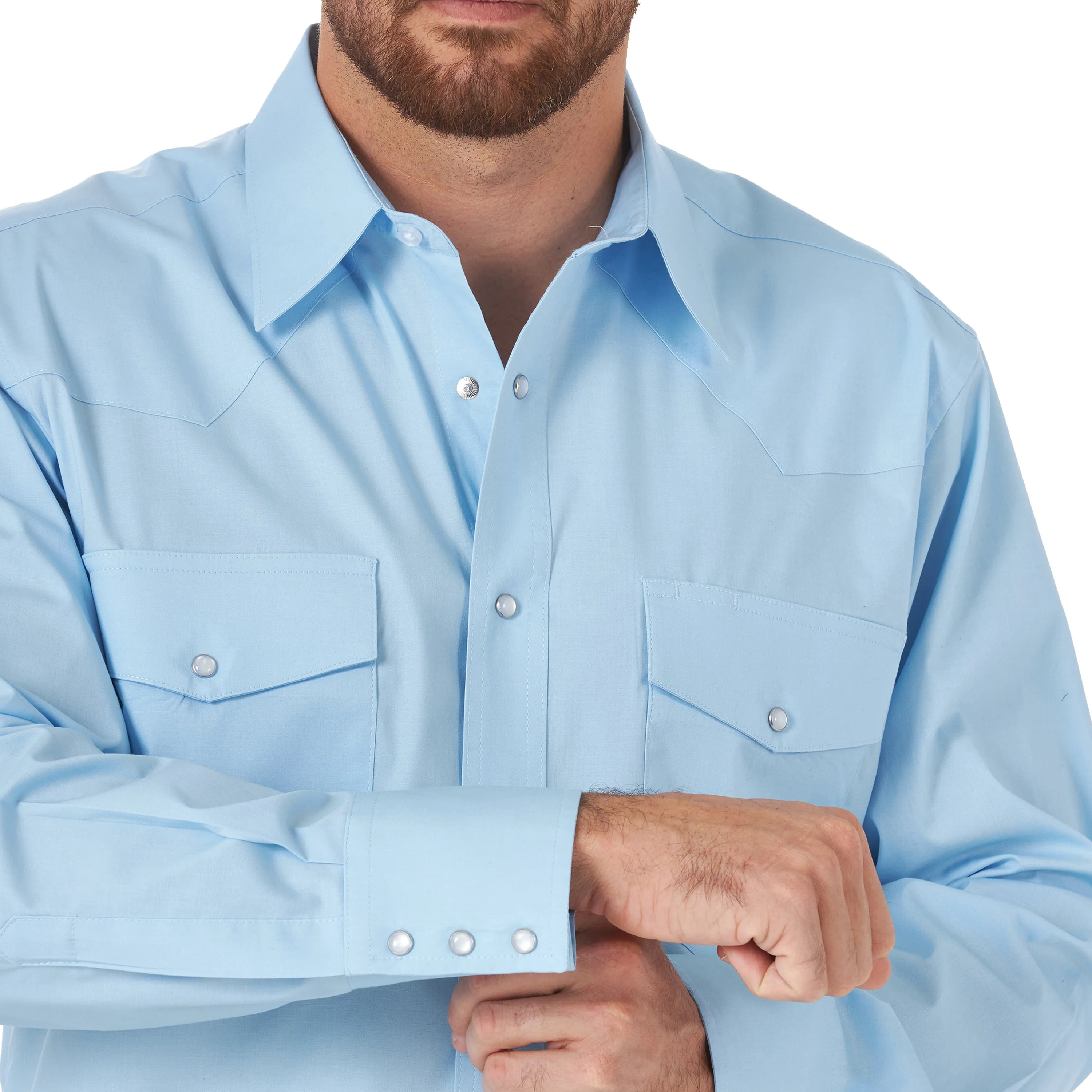 Men's Wrinkle Resist LS-Airy Blue