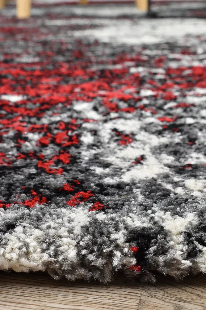 Millard 651 White Red Rug by Austex