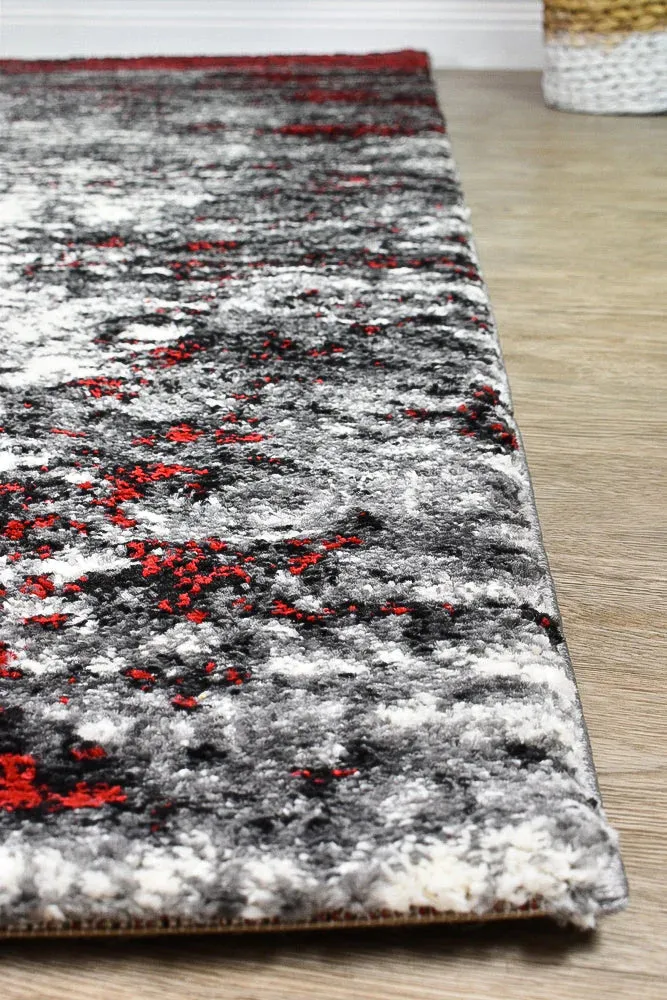 Millard 651 White Red Rug by Austex