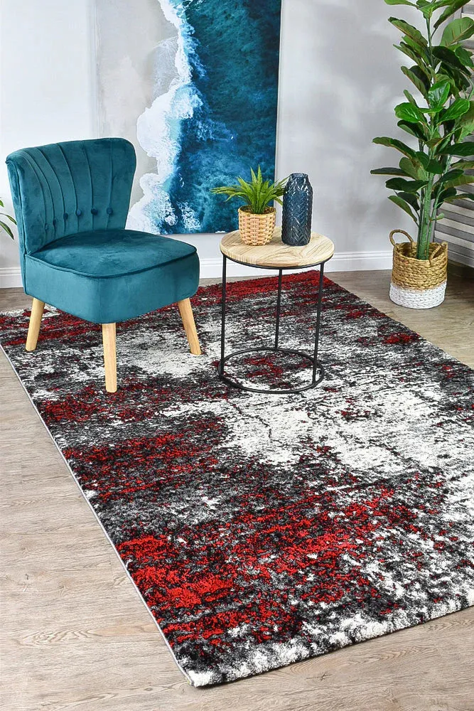 Millard 651 White Red Rug by Austex