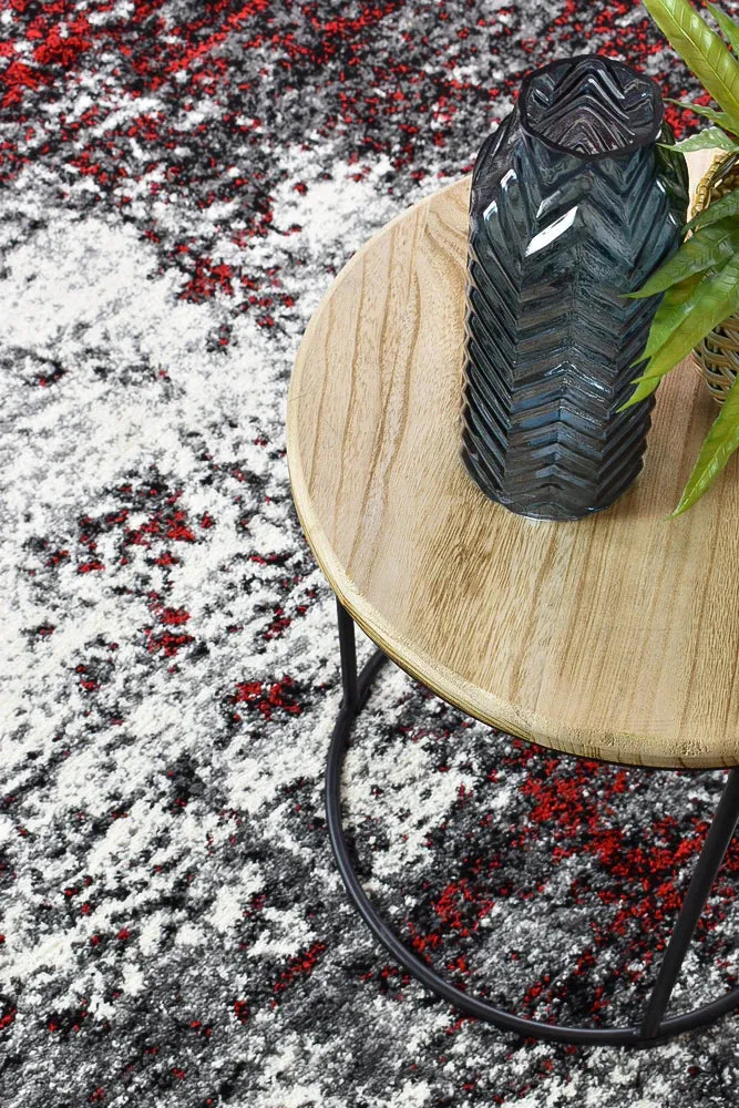 Millard 651 White Red Rug by Austex