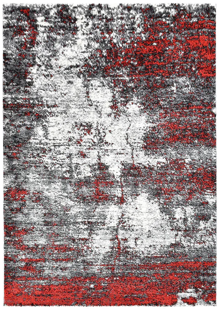 Millard 651 White Red Rug by Austex