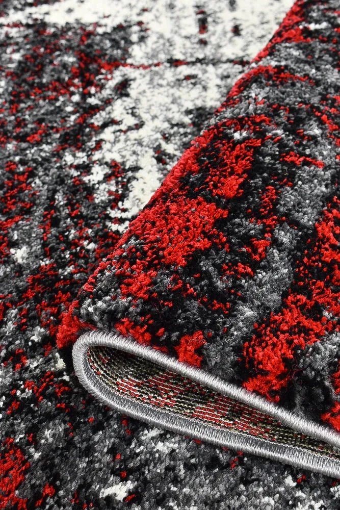 Millard 651 White Red Rug by Austex