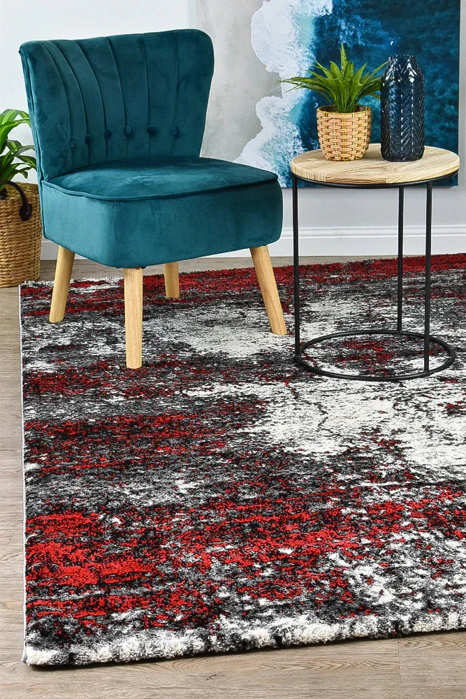 Millard 651 White Red Rug by Austex