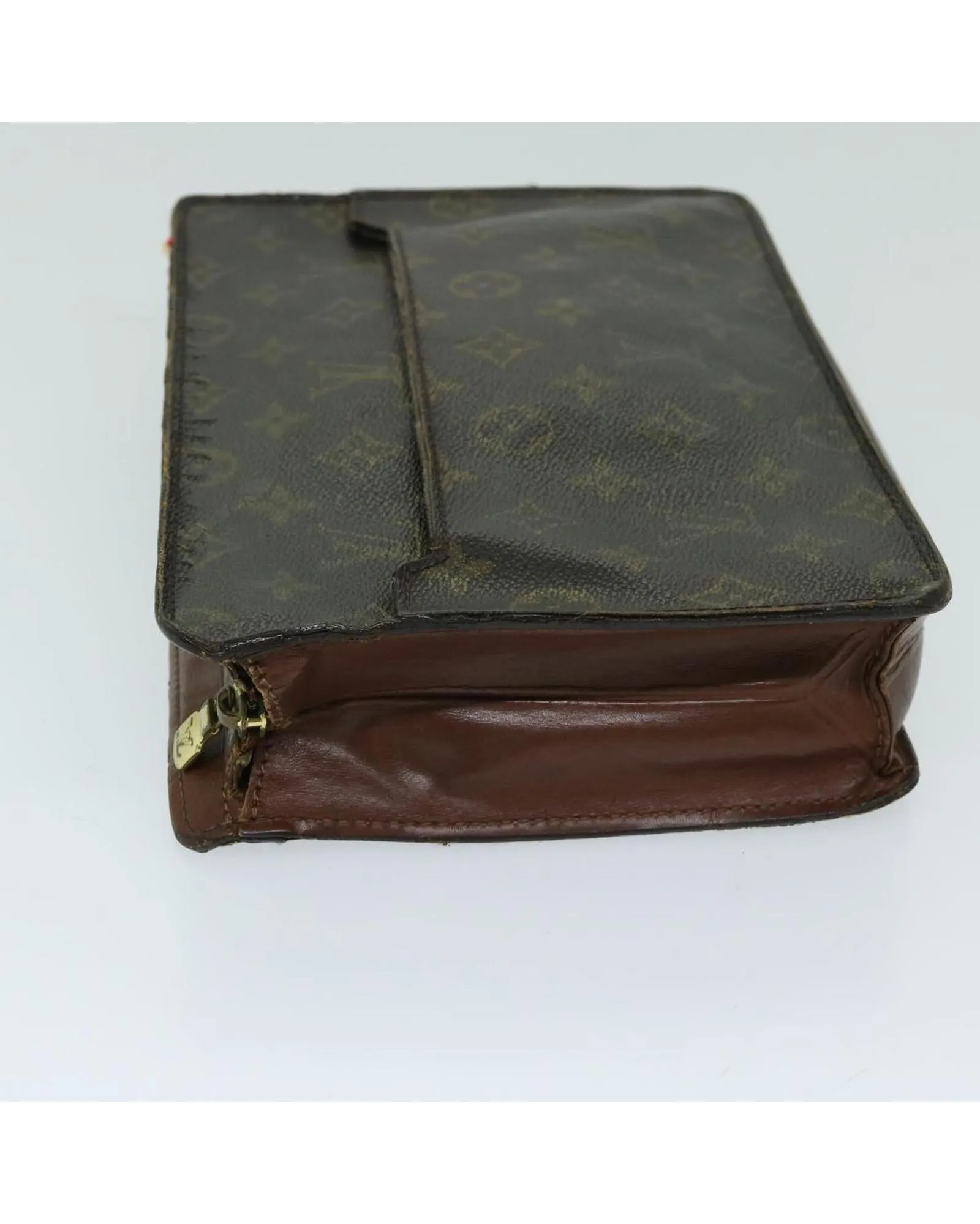 Monogram Canvas Clutch Bag with Authenticity Certificate