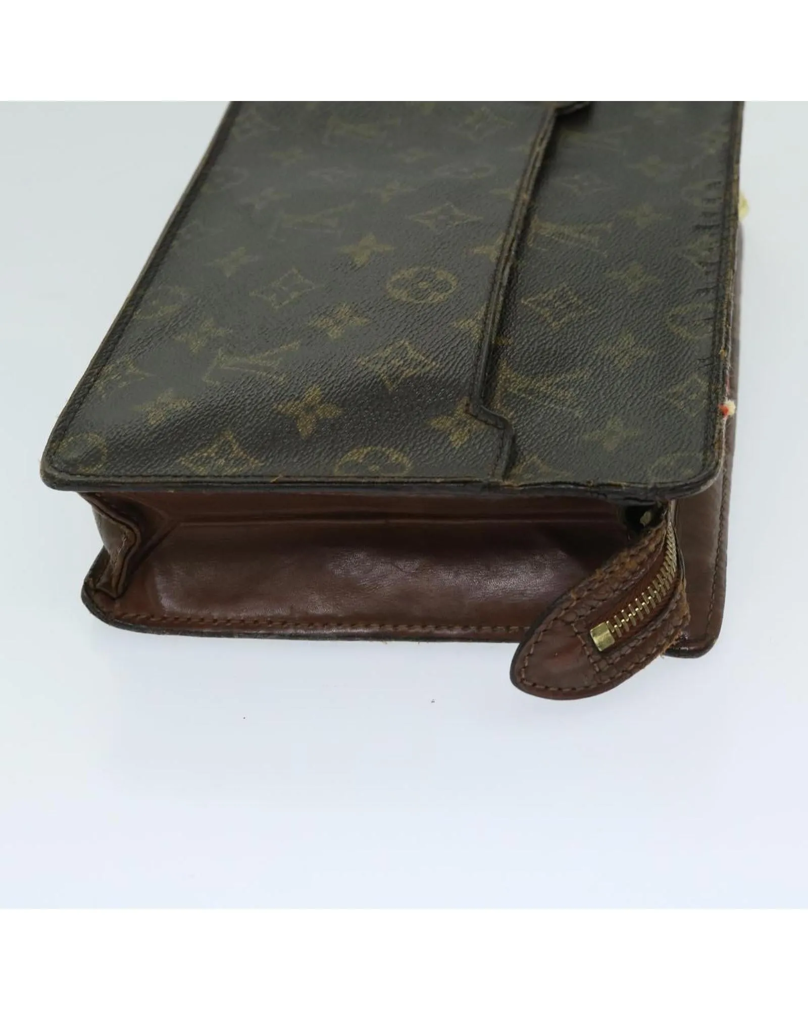 Monogram Canvas Clutch Bag with Authenticity Certificate