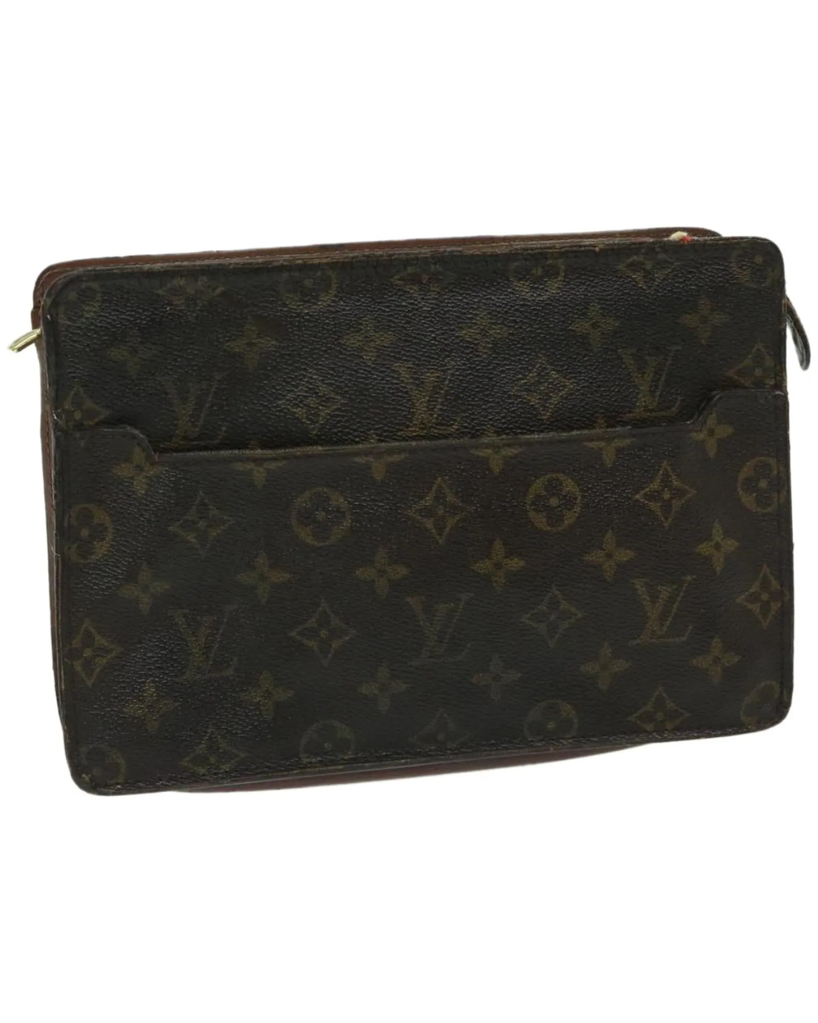 Monogram Canvas Clutch Bag with Authenticity Certificate