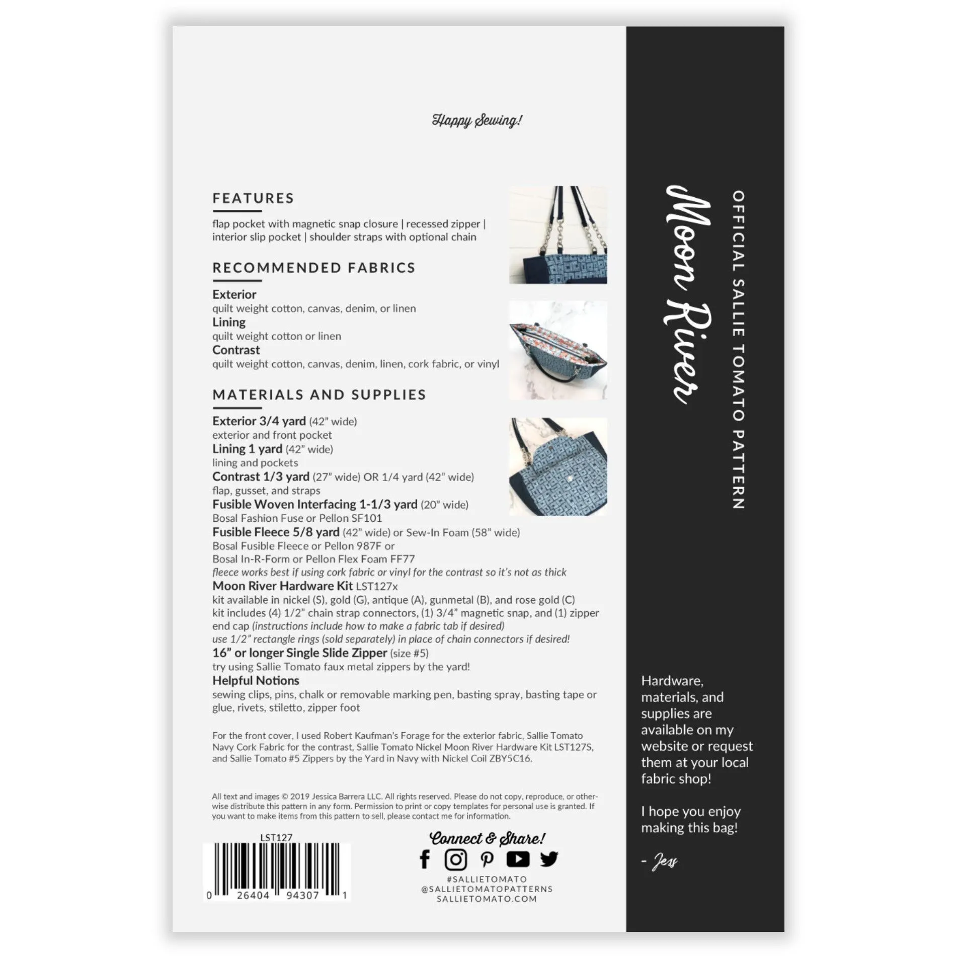 Moon River Paper Pattern