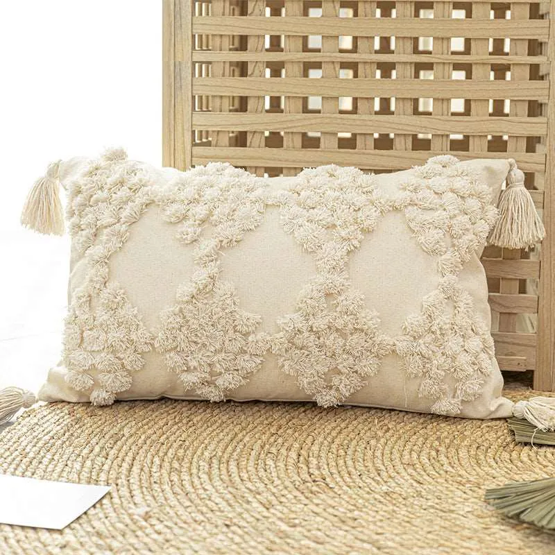 Moroccan Style Embroidery Throw Pillow (with or without insert pillow)