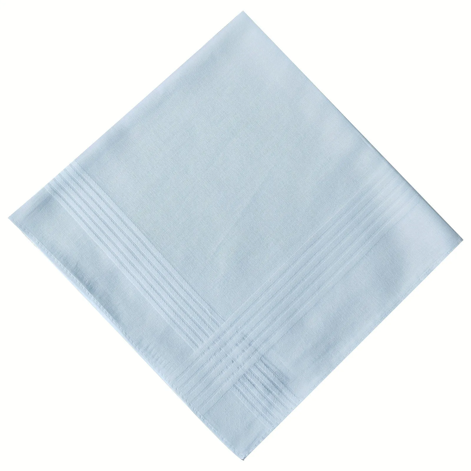 Pure White Cotton Handkerchief Set Ideal DIY Gift Choice