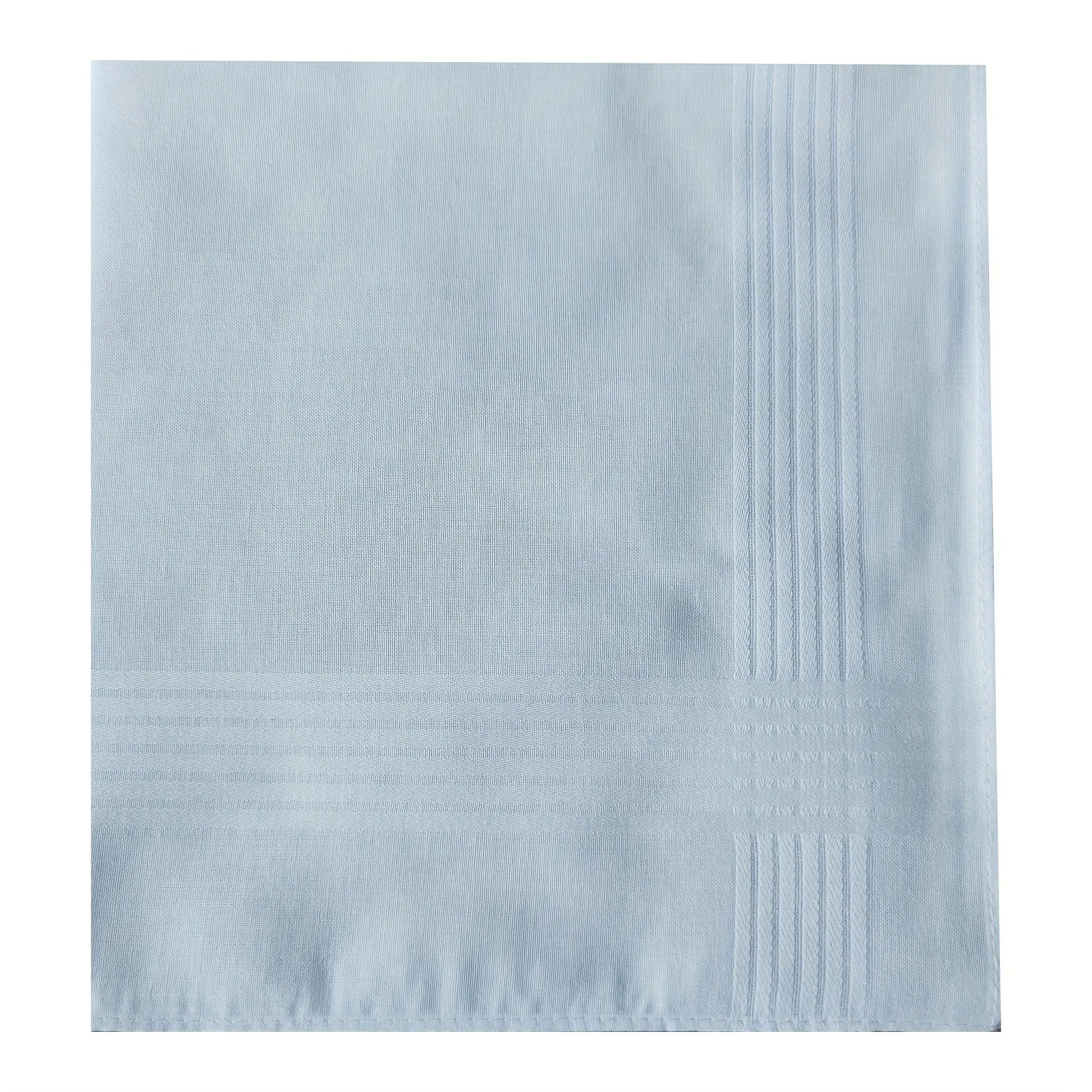 Pure White Cotton Handkerchief Set Ideal DIY Gift Choice