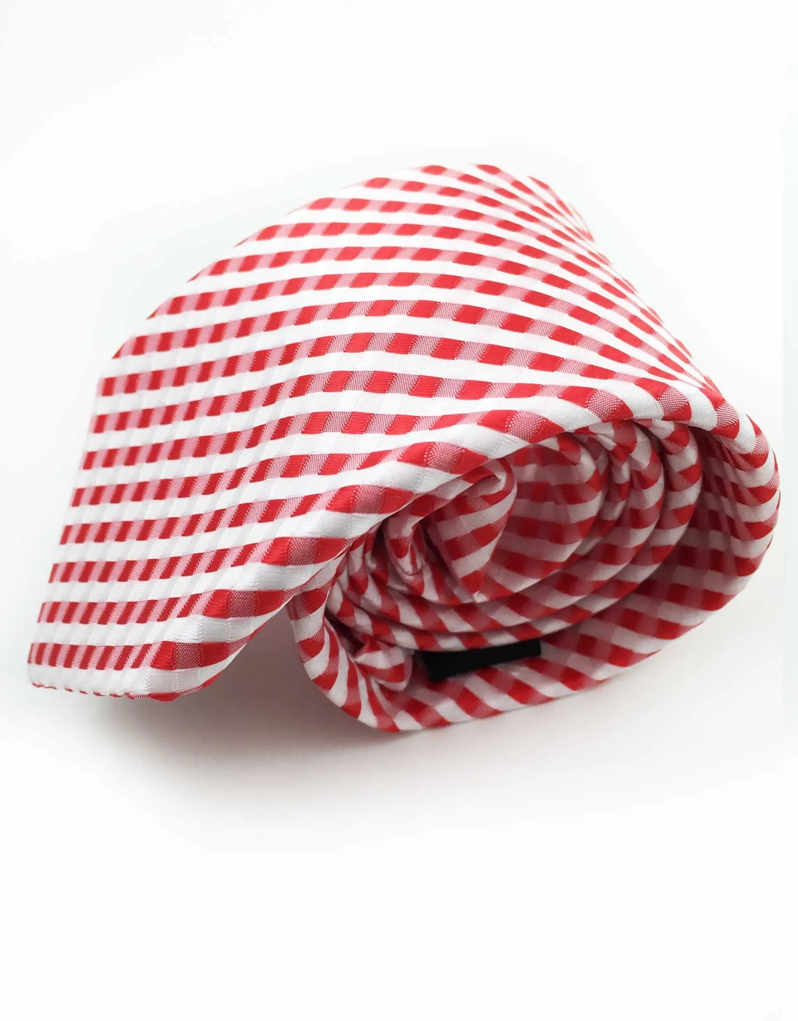 Red and White Seersucker Ties