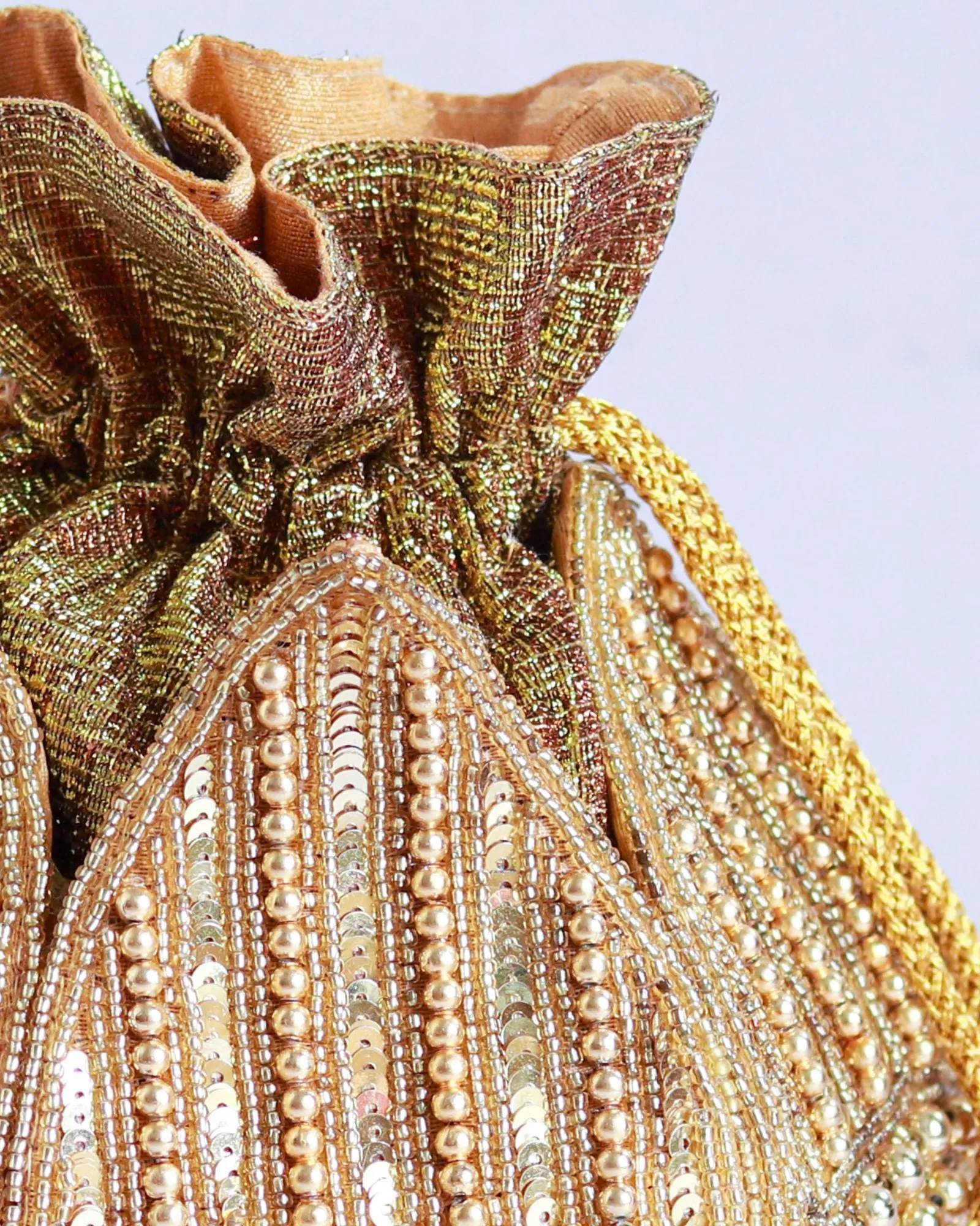 Revati Hand Embroidered Mini Lotus Potli
