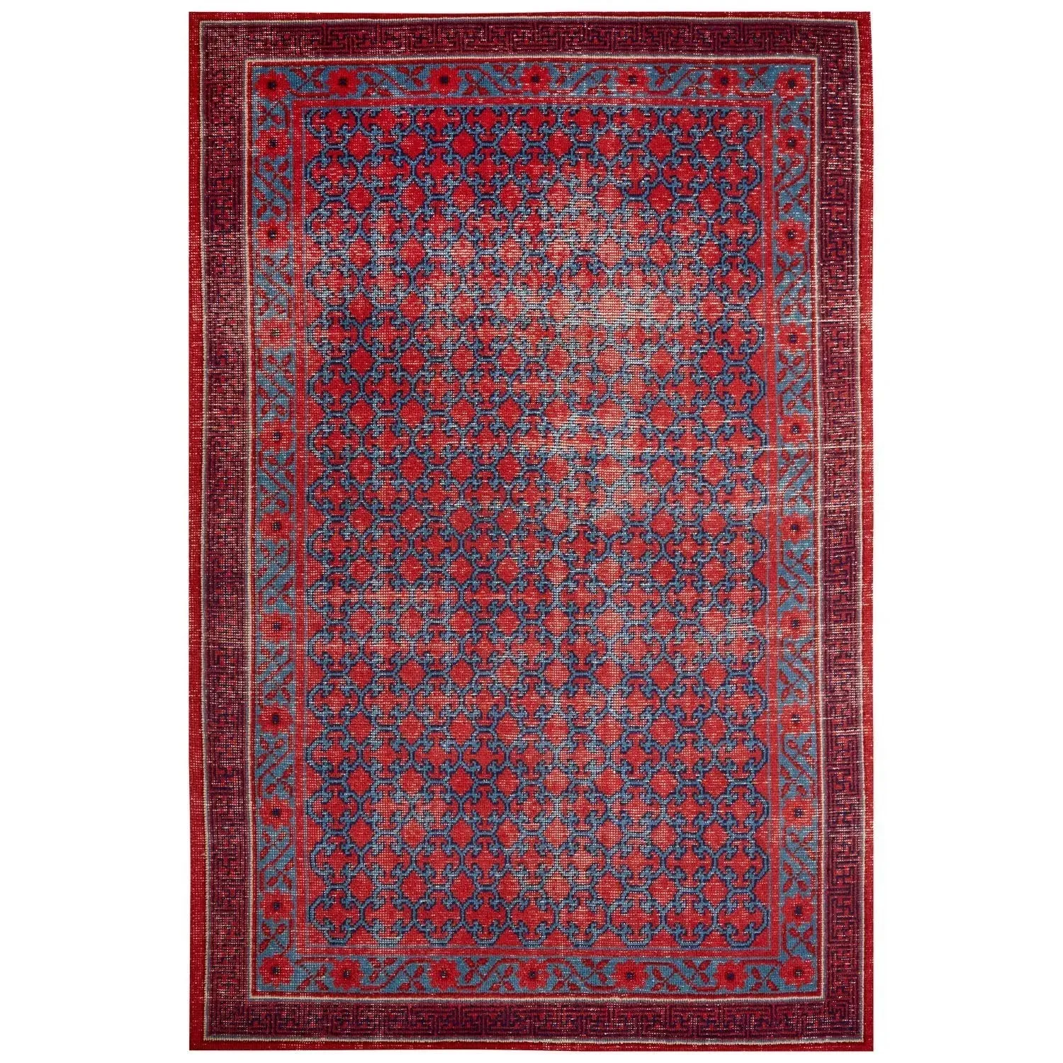 Revolution REL04 Red/Blue Rug