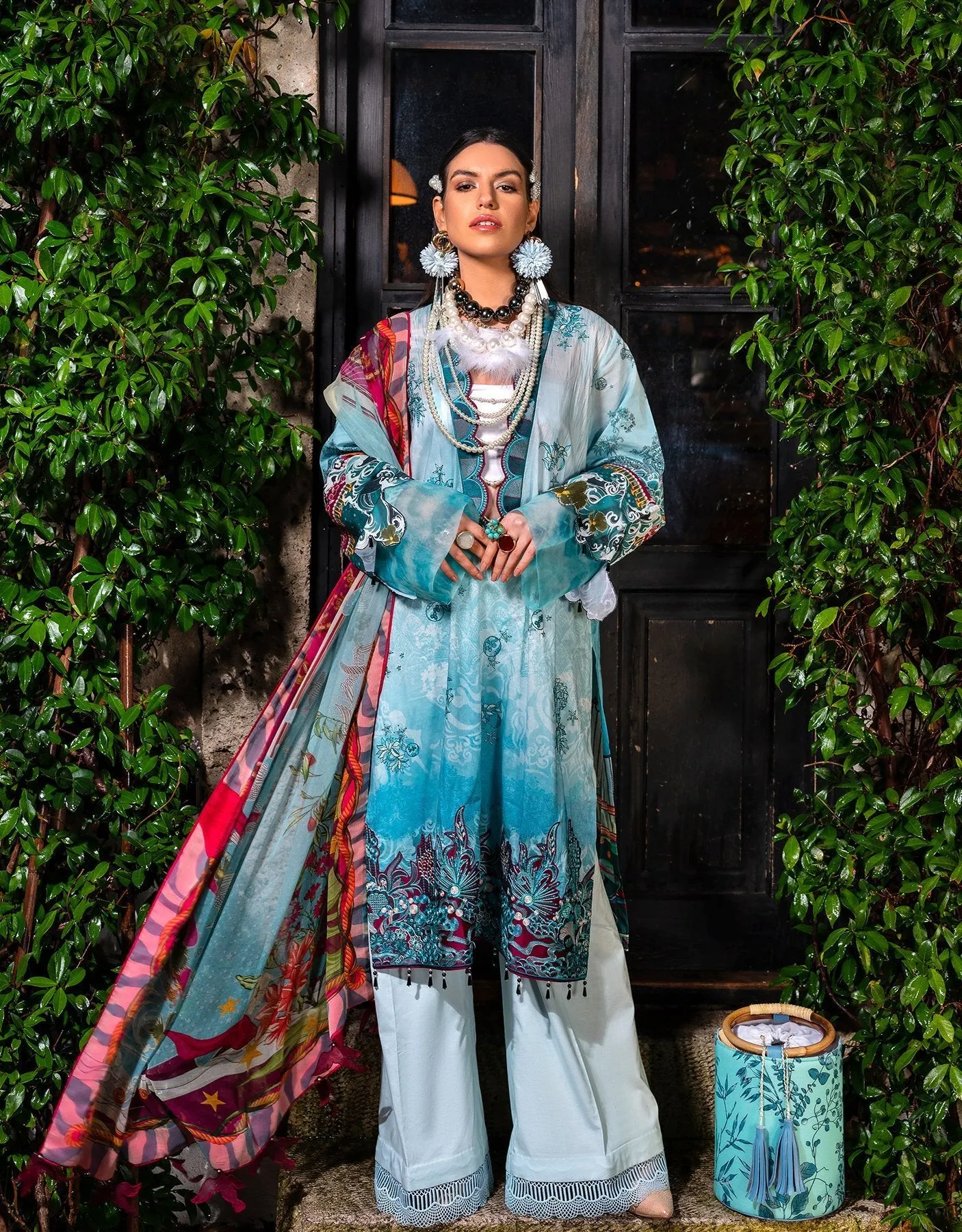 Sifa Lawn by Zunaira Raza – SL-05 B (Caribbean Inflorence)