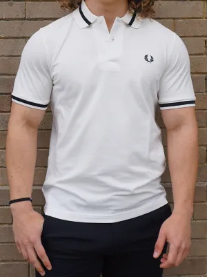 Single Tipped Polo Shirt - White