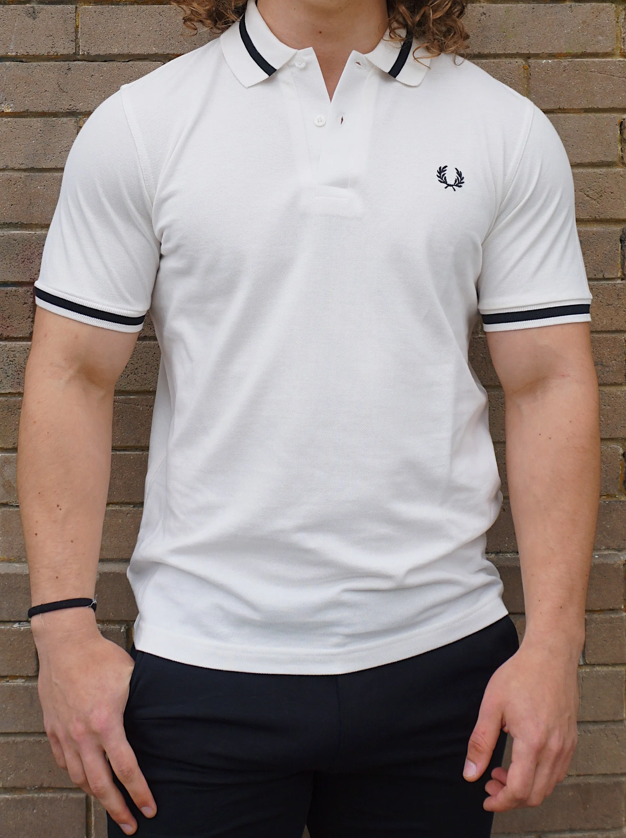 Single Tipped Polo Shirt - White