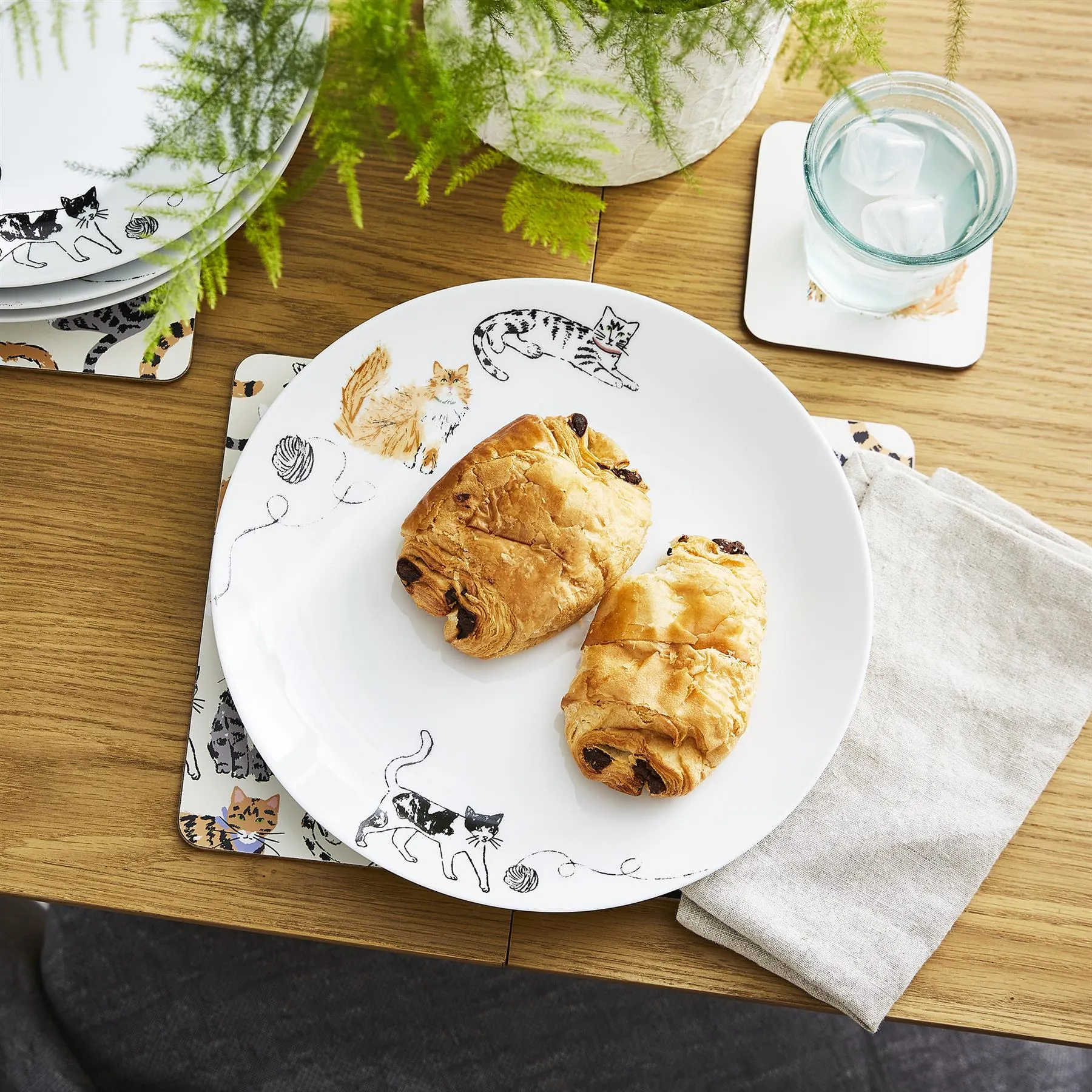 Ulster Weavers Feline Friends Placemat - 4 Pack One Size in Cream
