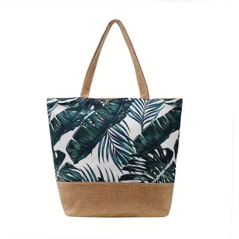 Vacationready Tropic Pattern Tote Spacious Stylish Beach Essential