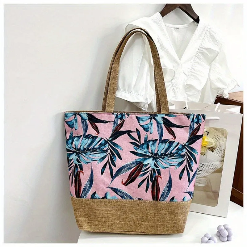 Vacationready Tropic Pattern Tote Spacious Stylish Beach Essential