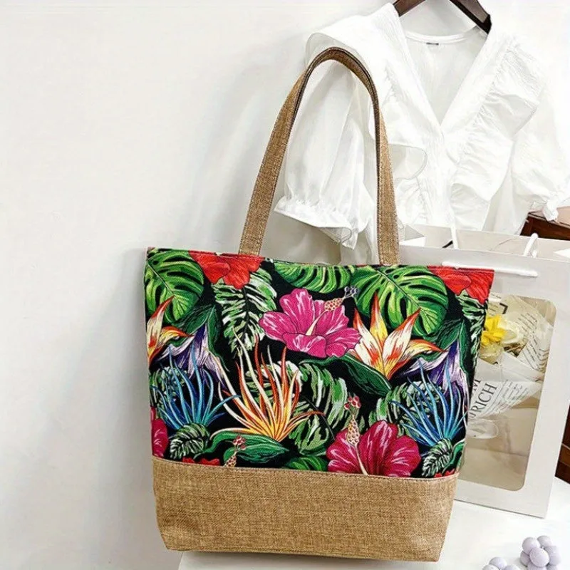 Vacationready Tropic Pattern Tote Spacious Stylish Beach Essential