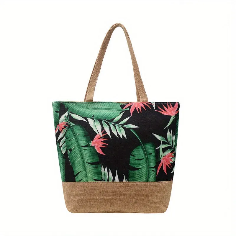 Vacationready Tropic Pattern Tote Spacious Stylish Beach Essential
