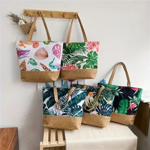 Vacationready Tropic Pattern Tote Spacious Stylish Beach Essential