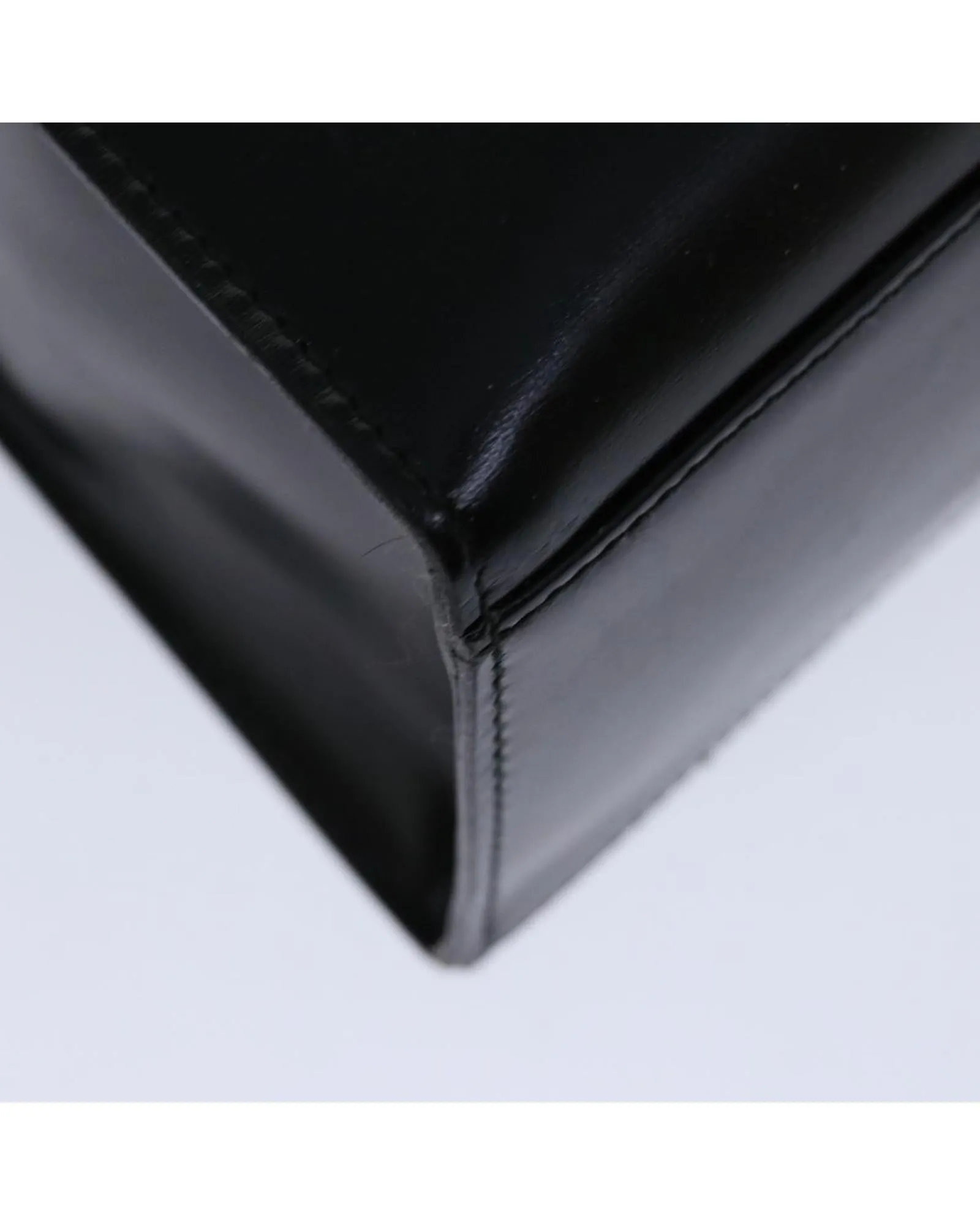 Vintage Black Vinyl Handbag