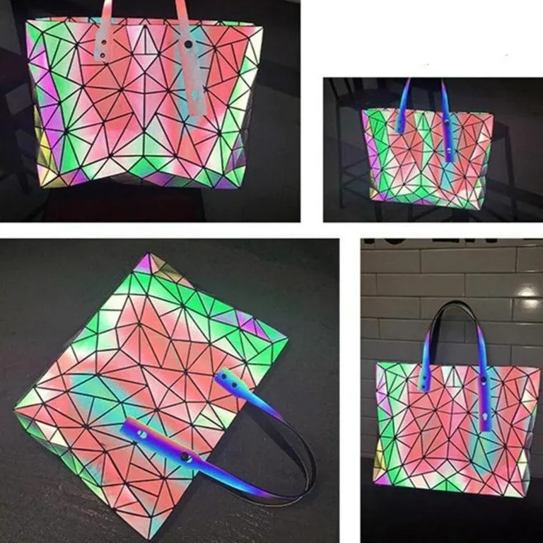 Women's Tote Geometric Quilted Shoulder Bag