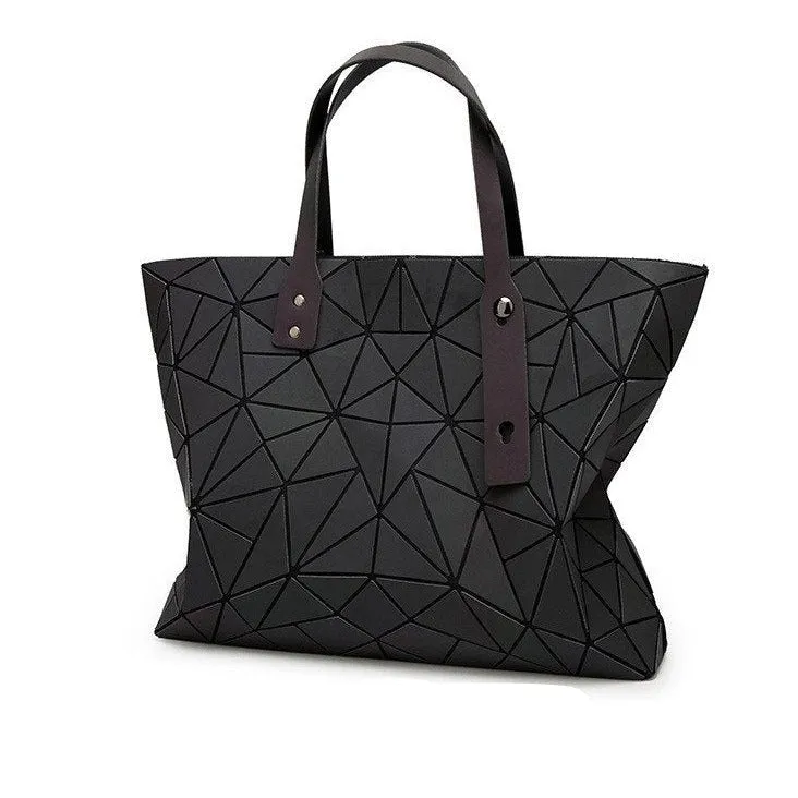 Women's Tote Geometric Quilted Shoulder Bag
