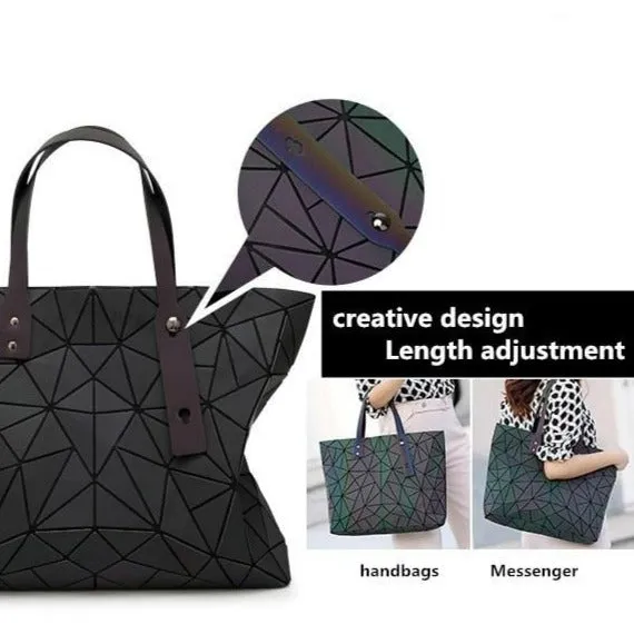 Women's Tote Geometric Quilted Shoulder Bag