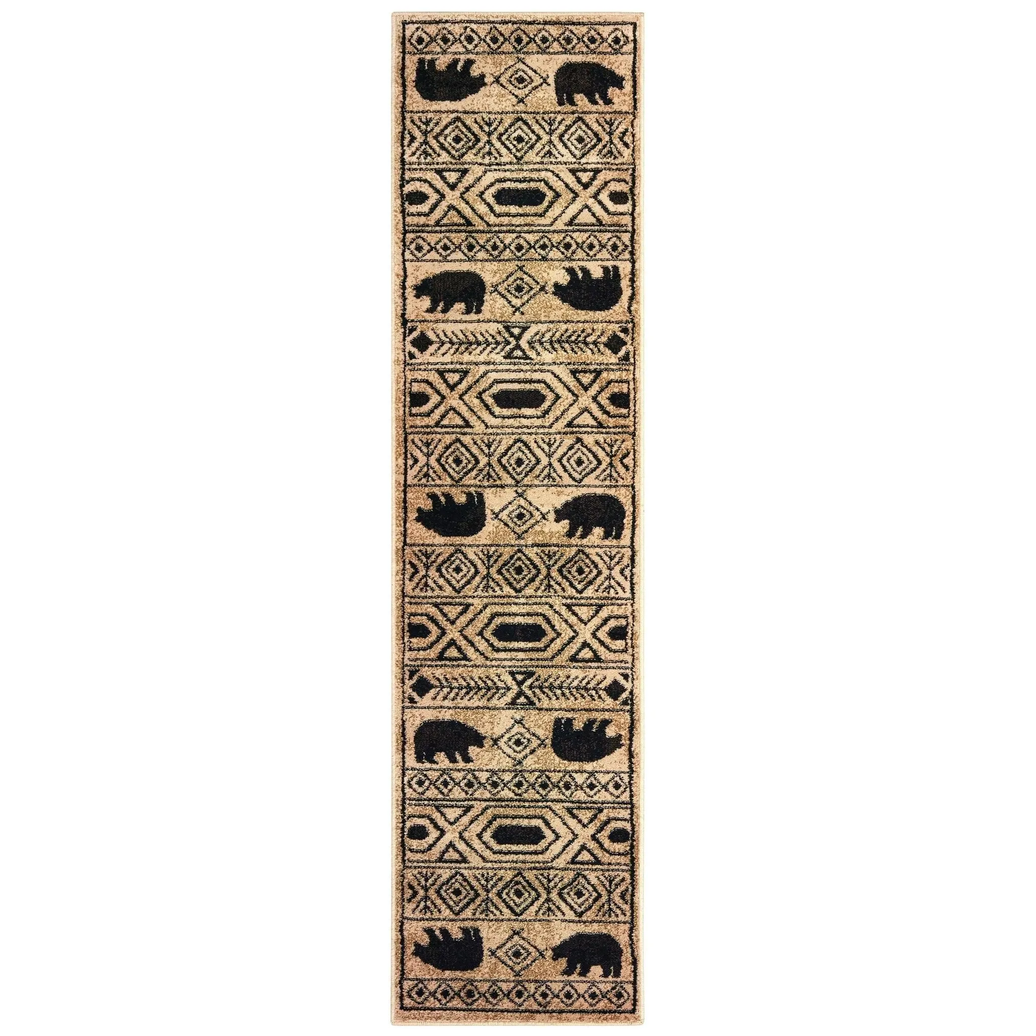 Woodlands 9651A Ivory Black Rug